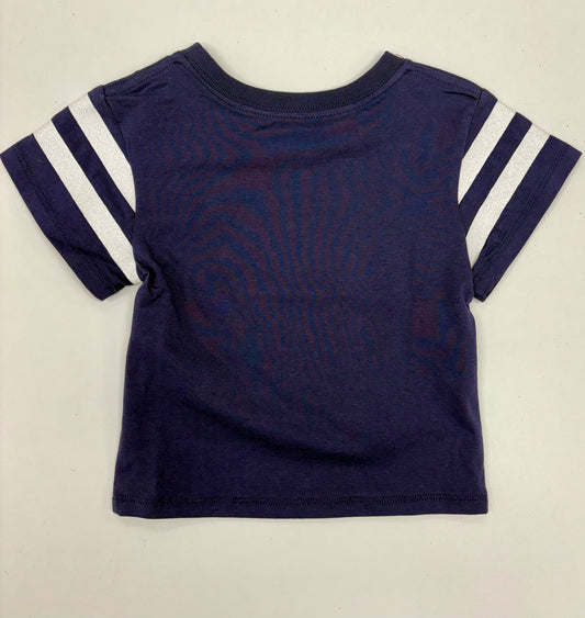 Glitter Double 00 Stars Boxy T Navy