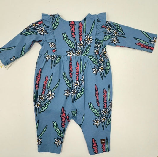 Ruffle Shoulder Baby Romper