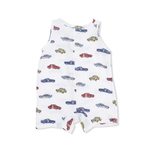 Race Car- Shortie Romper