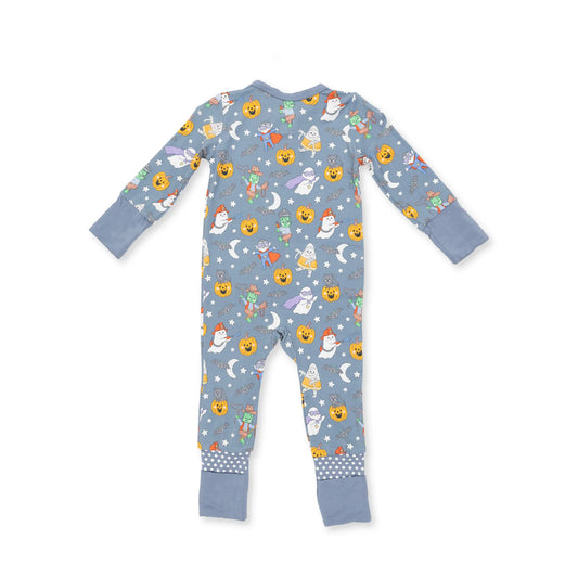 Halloween Monster blue Romper