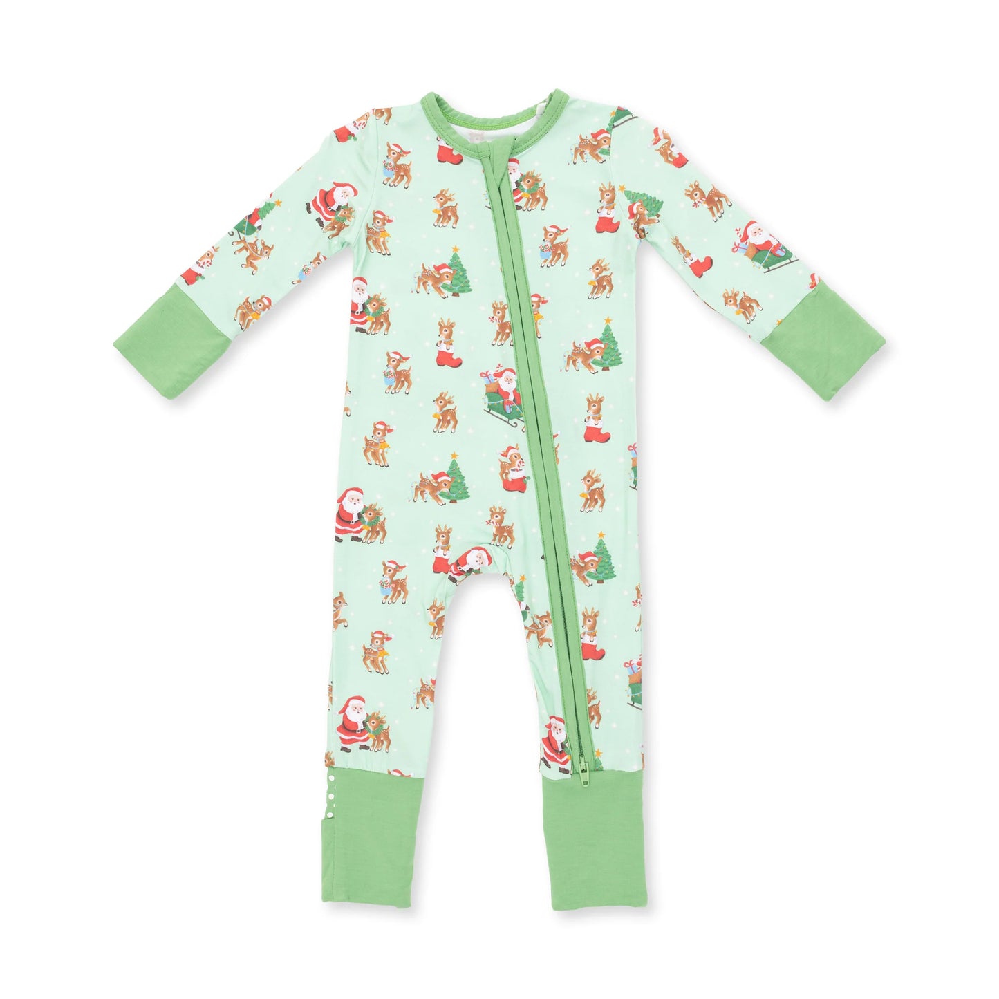Vintage Reindeer & Santa Uni- Convertible Romper