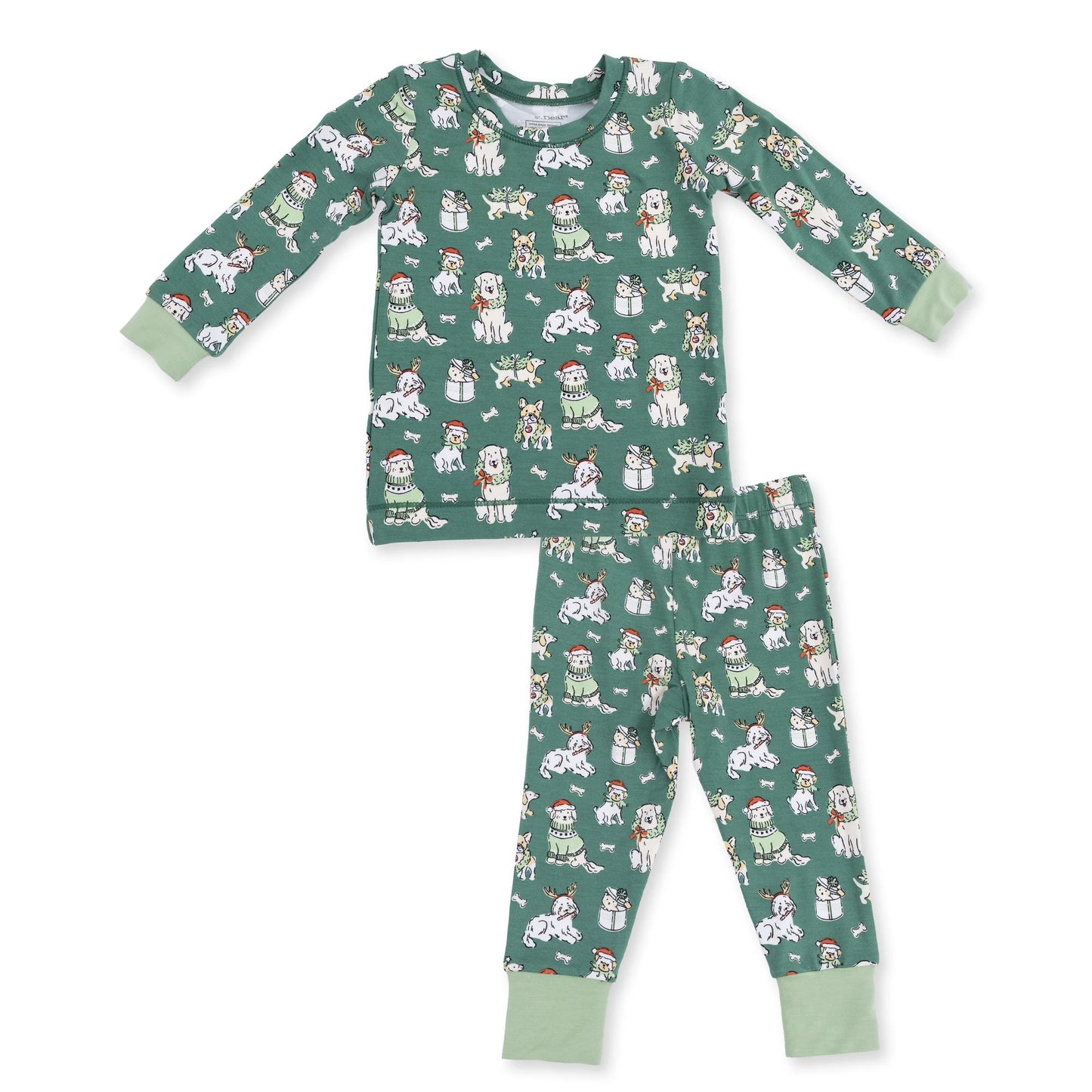 Christmas Dogs Uni- Long Sleeve Loungewear Set