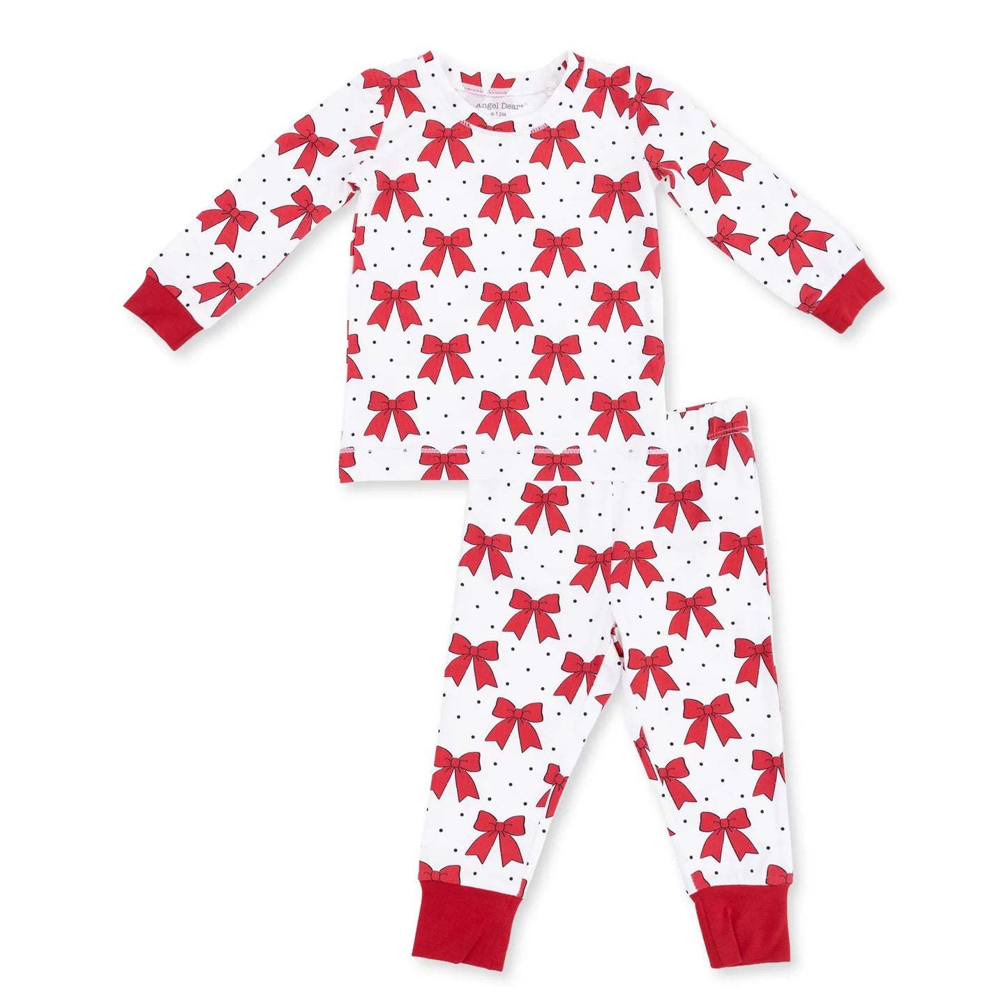 Festive Bows- Long Sleeve Loungewear Set
