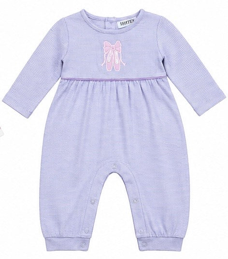 Ballet Shoes Applique Girl's Romper