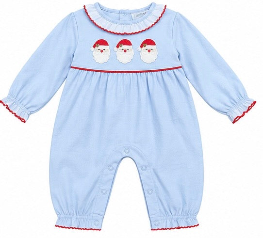 Santa Girl's Romper