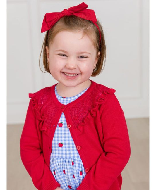 Red Skinny Big Bow Headband