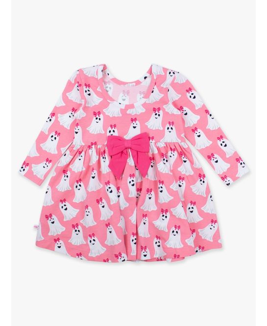 Ghostie Girls knit short sleeve twirl dress
