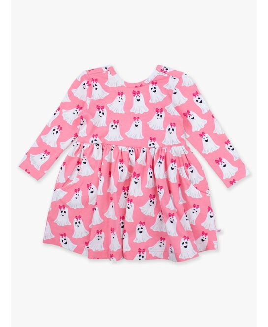 Ghostie Girls knit short sleeve twirl dress