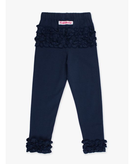 Dark Navy Ruffle Leggings