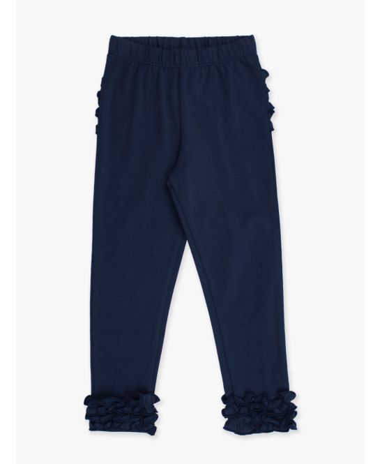 Dark Navy Ruffle Leggings