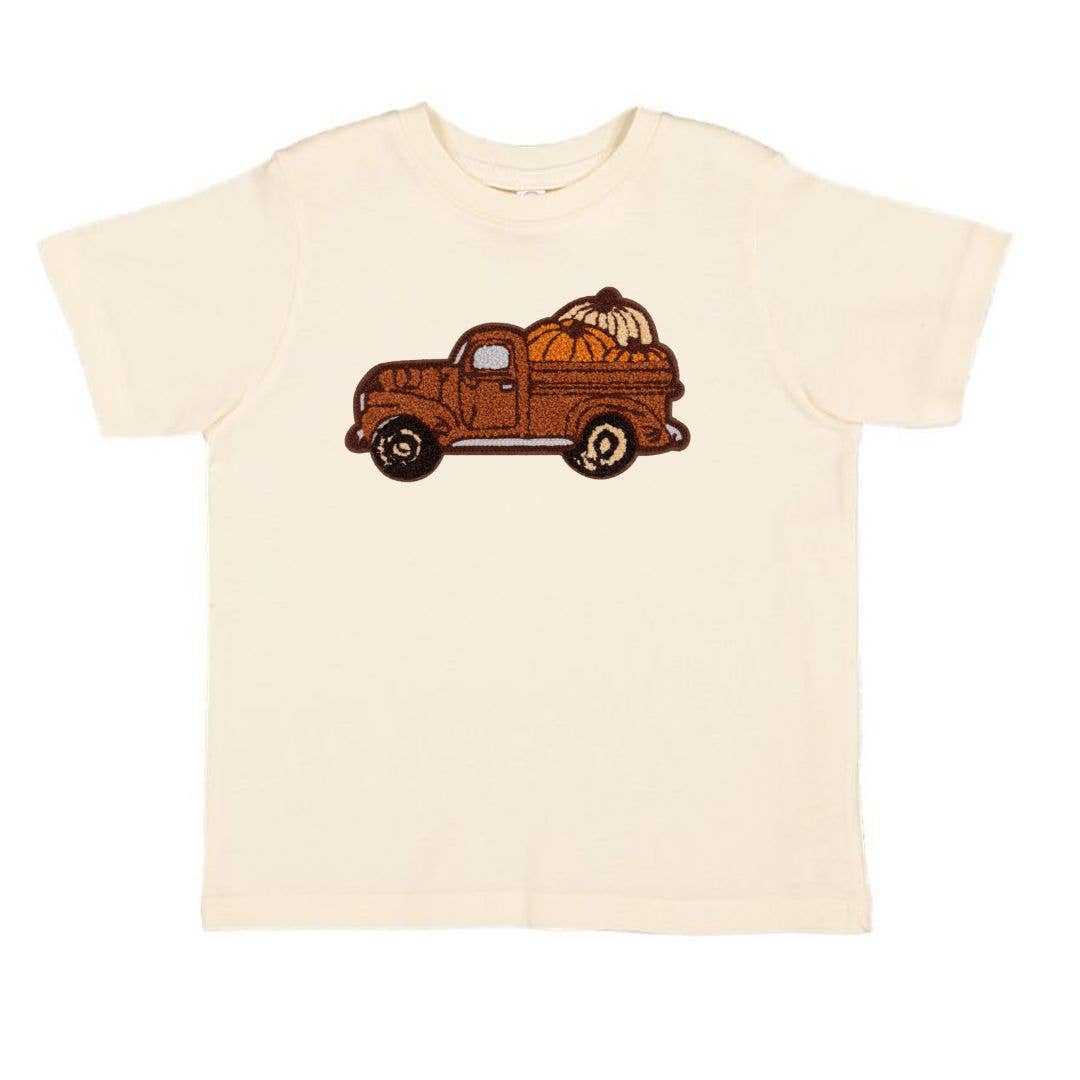 Fall Truck Patch Short Sleeve T-Shirt - Boys Clothing