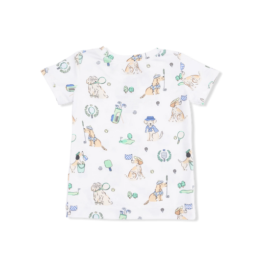 Country Club Dogs S/S Loungewear Set - Neutral