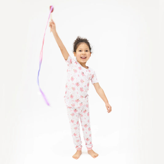 Ribbon ballerinas- s/s loungewear set