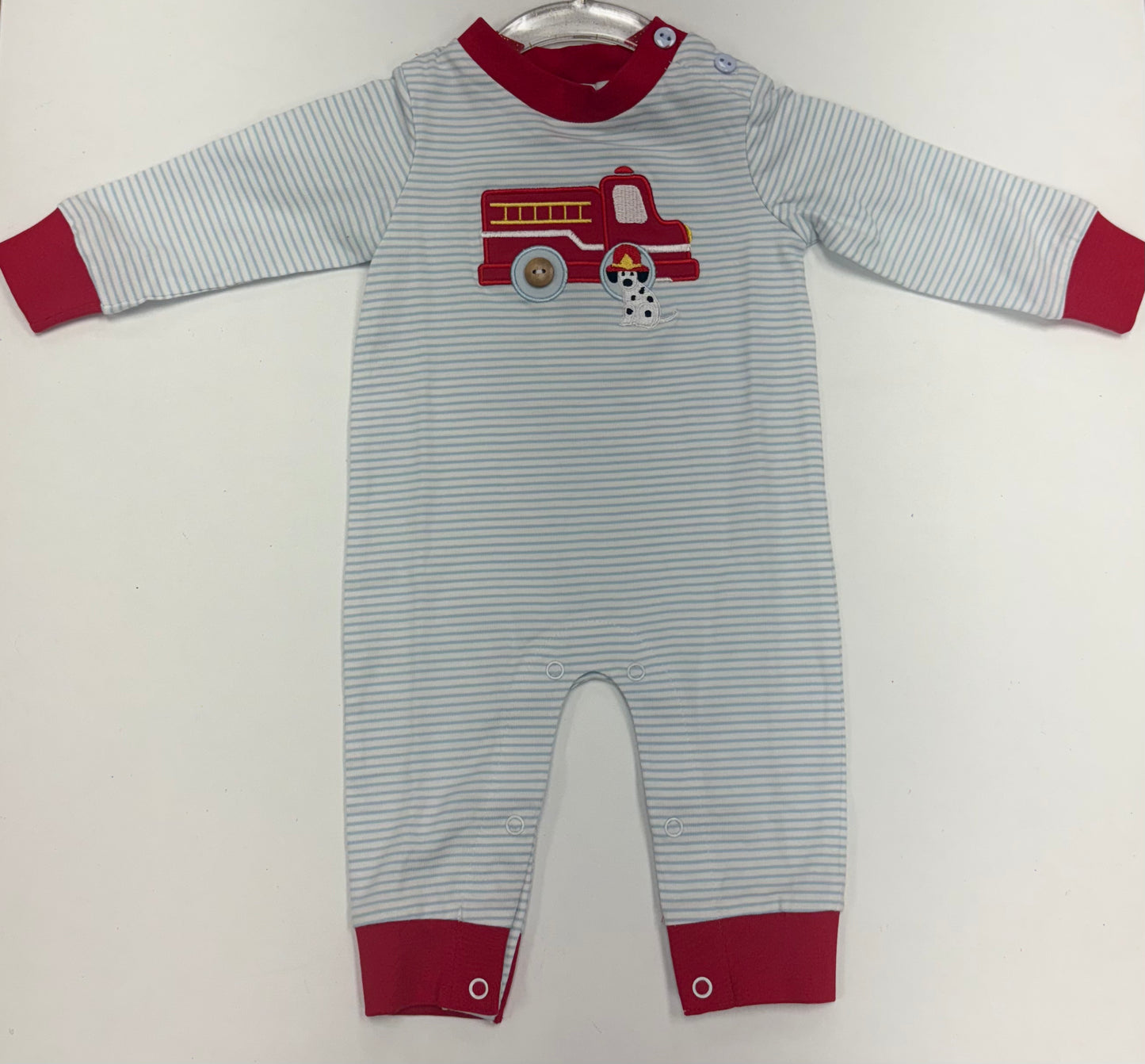 Fire Engine Boy's Romper