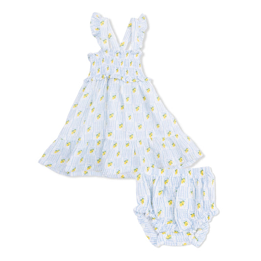 Lovely Lemons- Smocked Ruffle Sundress