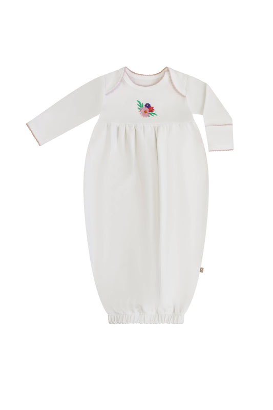 Pip Embroidered Gown - Flower Fields