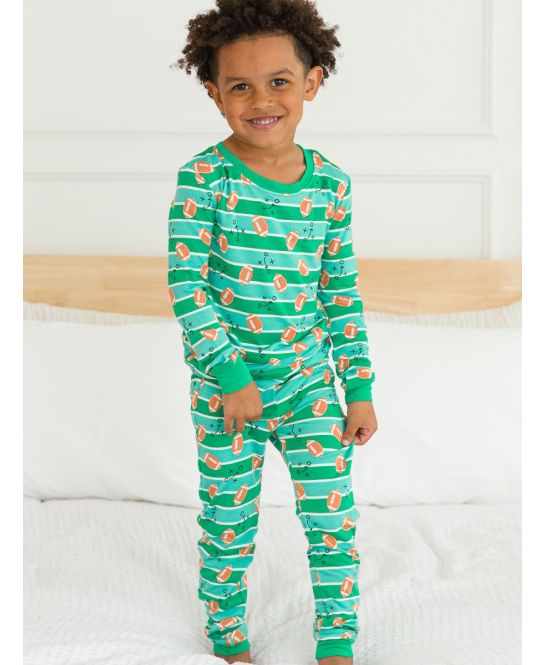 Tackles & Touchdowns l/s PJ set
