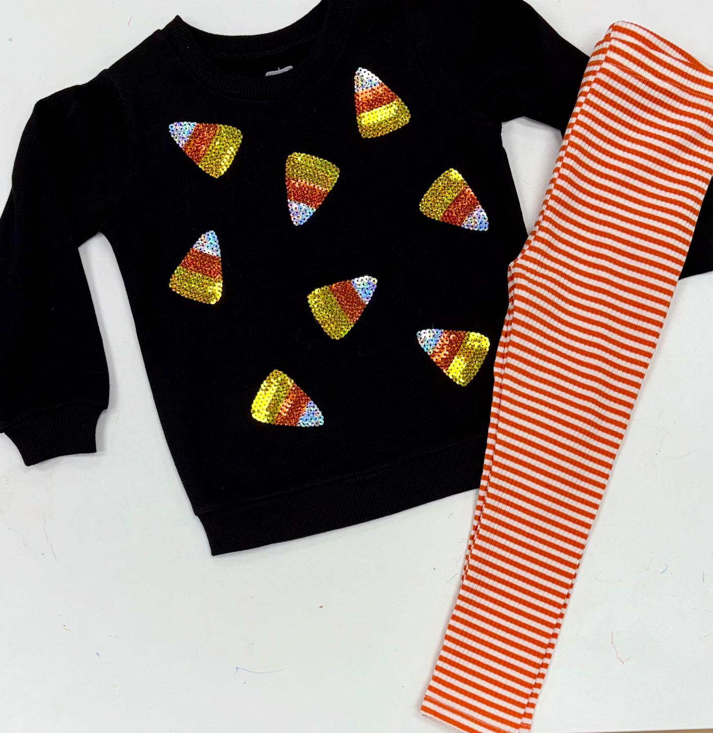 Candy Corn Sweatshirt Pant Set