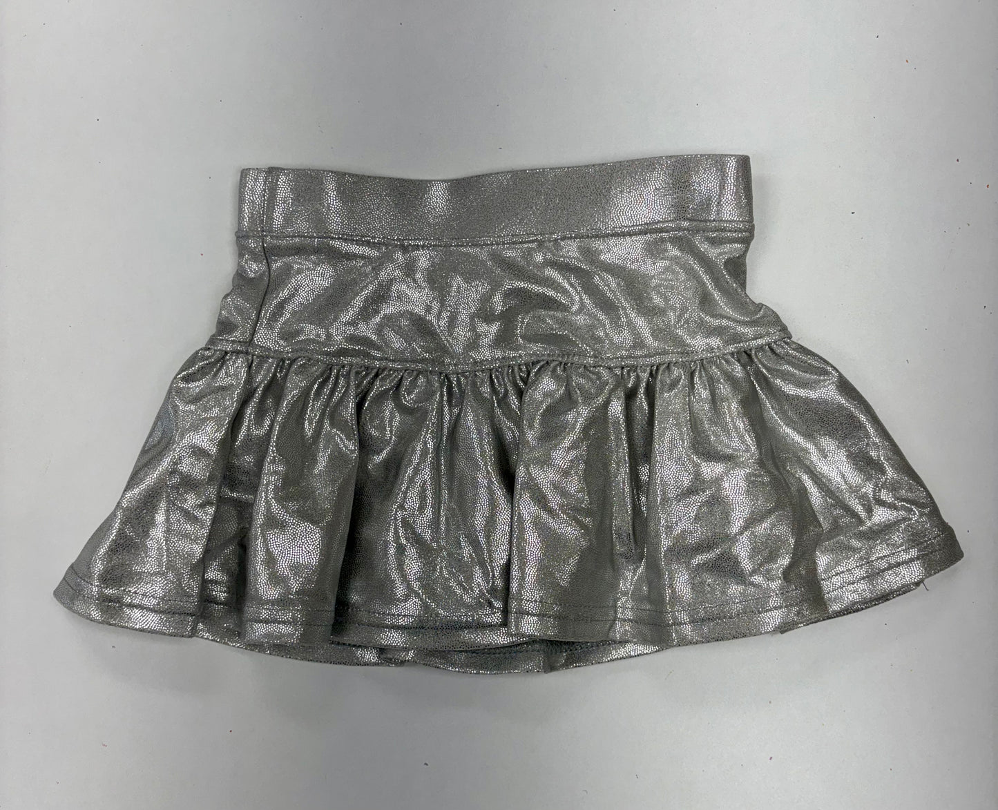 Gathered Skort in Silver Shimmer