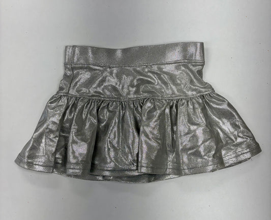 Gathered Skort in Silver Shimmer