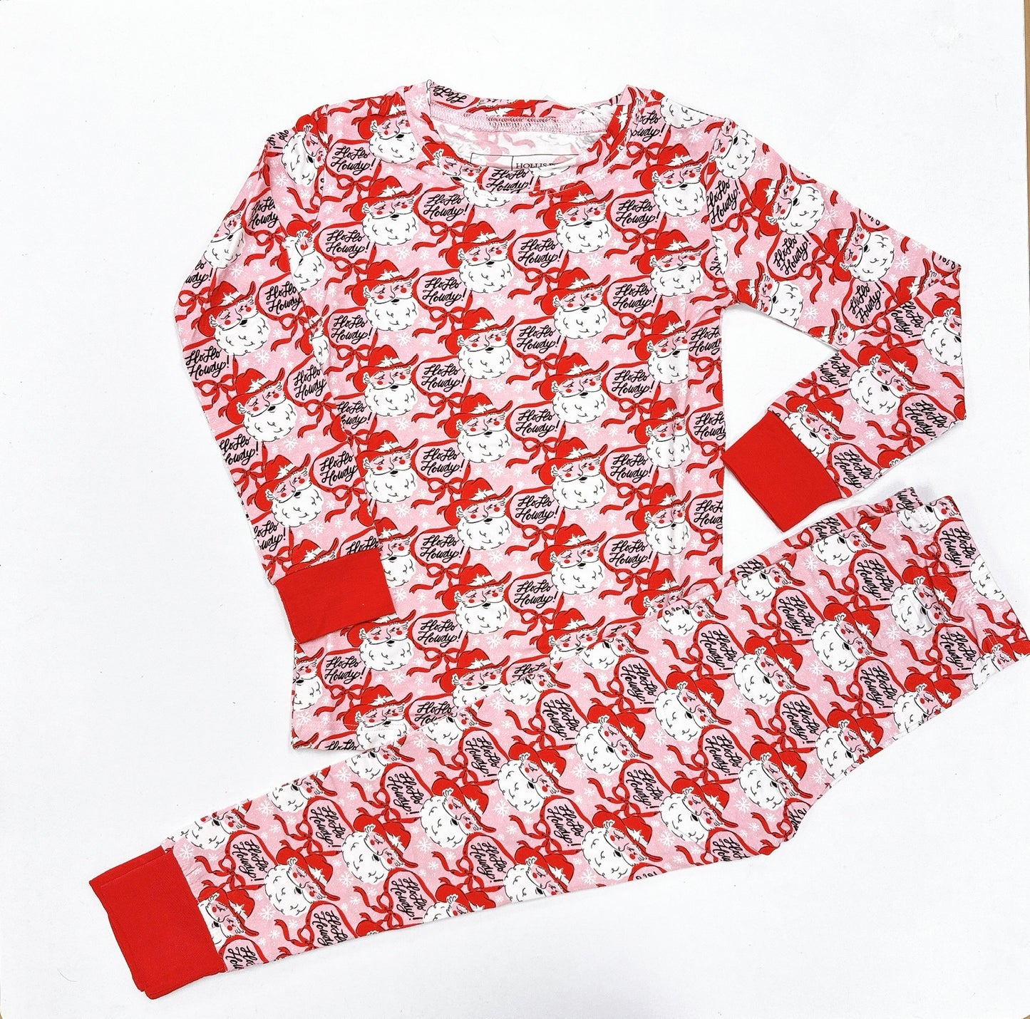 Loungewear Set Ho Ho Howdy Pink