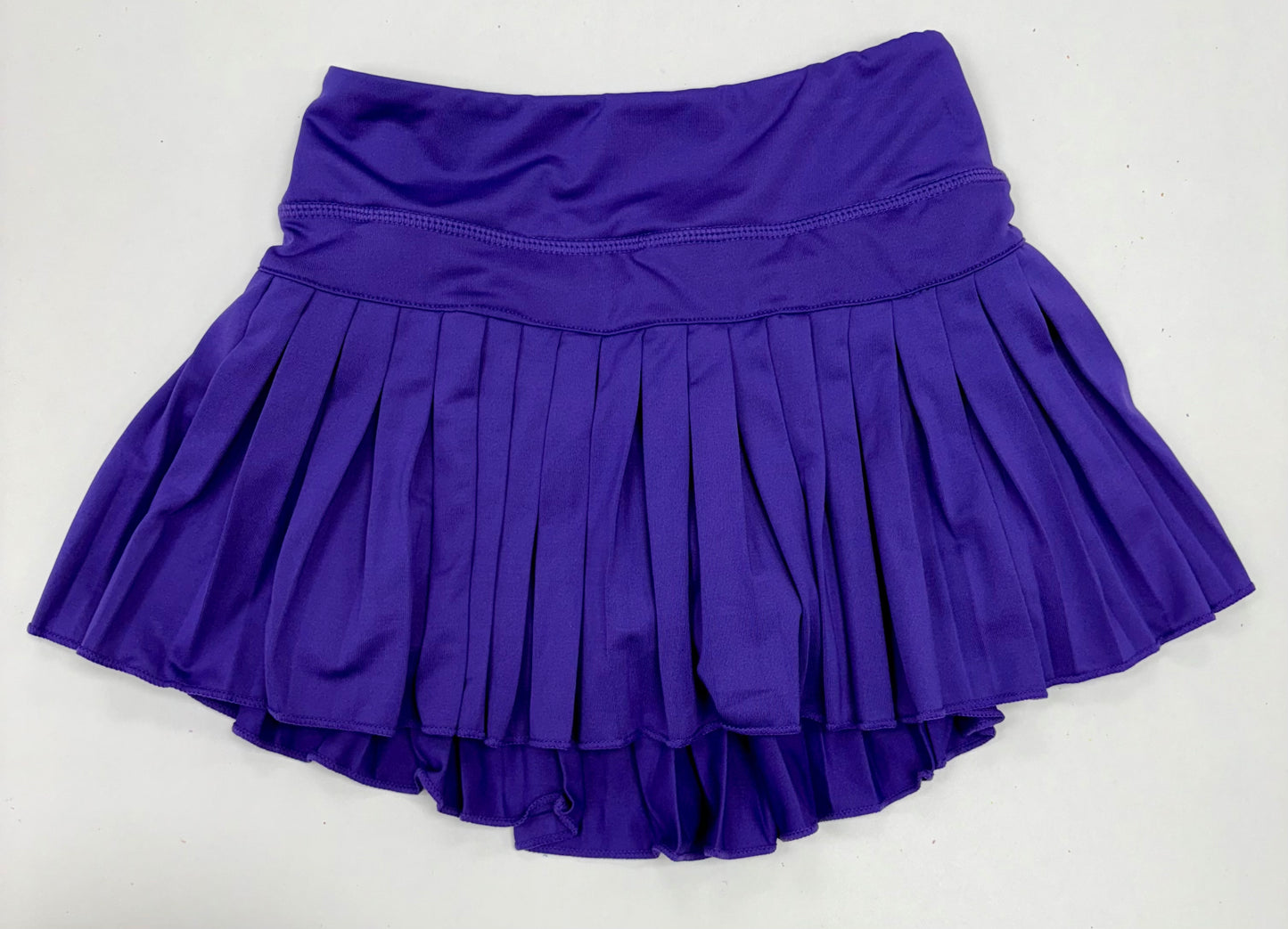 Mini Pleated Skort in Solid Purple