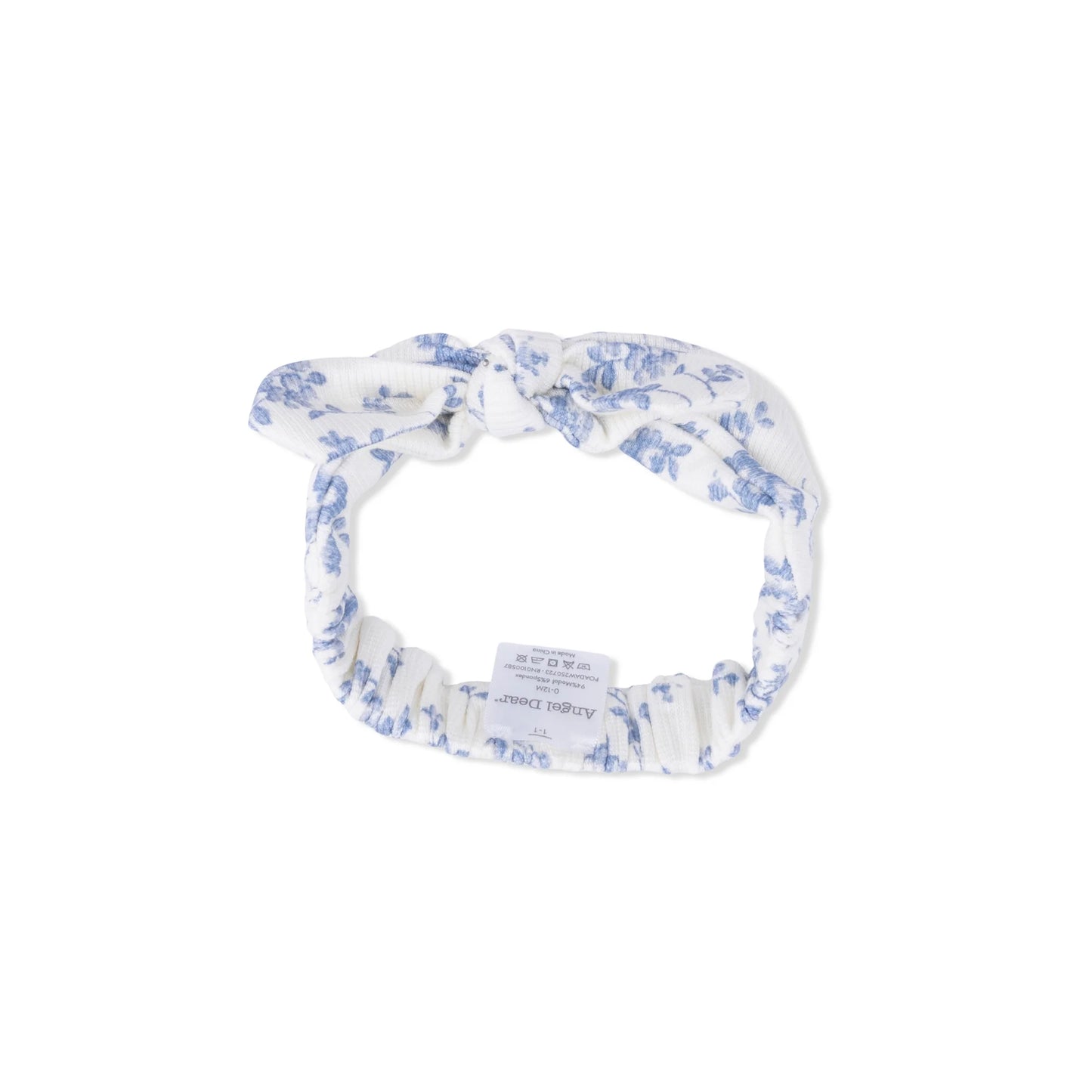 Baby blue vines floral- headband