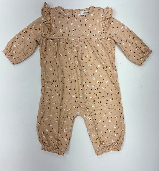 Carrie Floral bamboo- ruffle romper