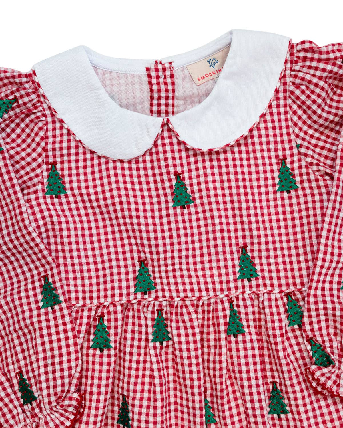 Christmas Trees Embroidered Dress