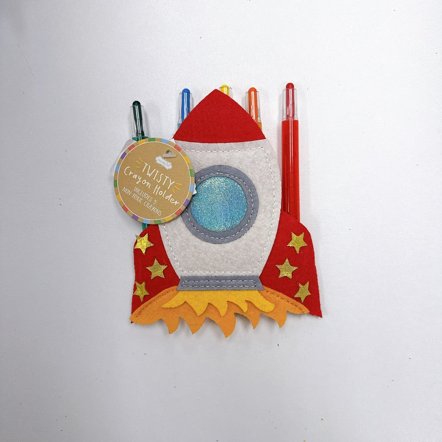 Rocket Twisty Crayon Holder