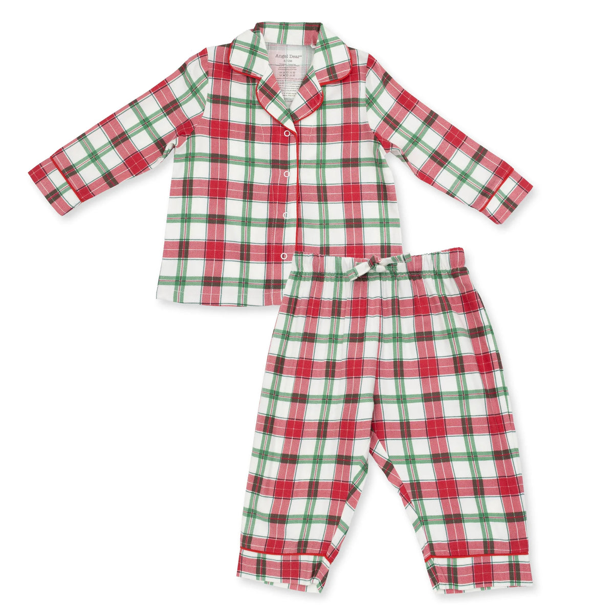 Holiday Plaid- Kids Long Sleeve Coat Style with Pant