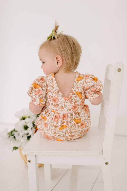 Puffed Rosie Bubble in Boho Floral | Fall Baby