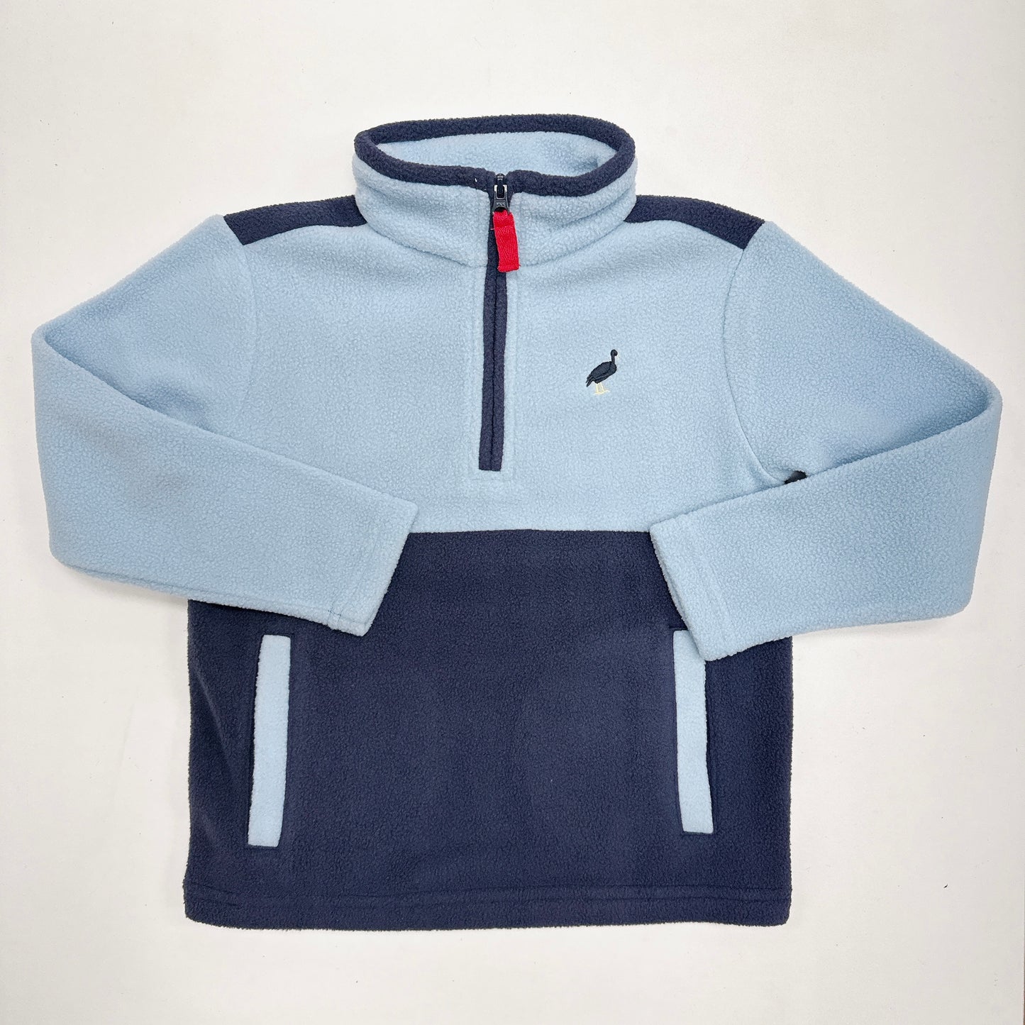 Fleece Half Zip- Blue/ Navy