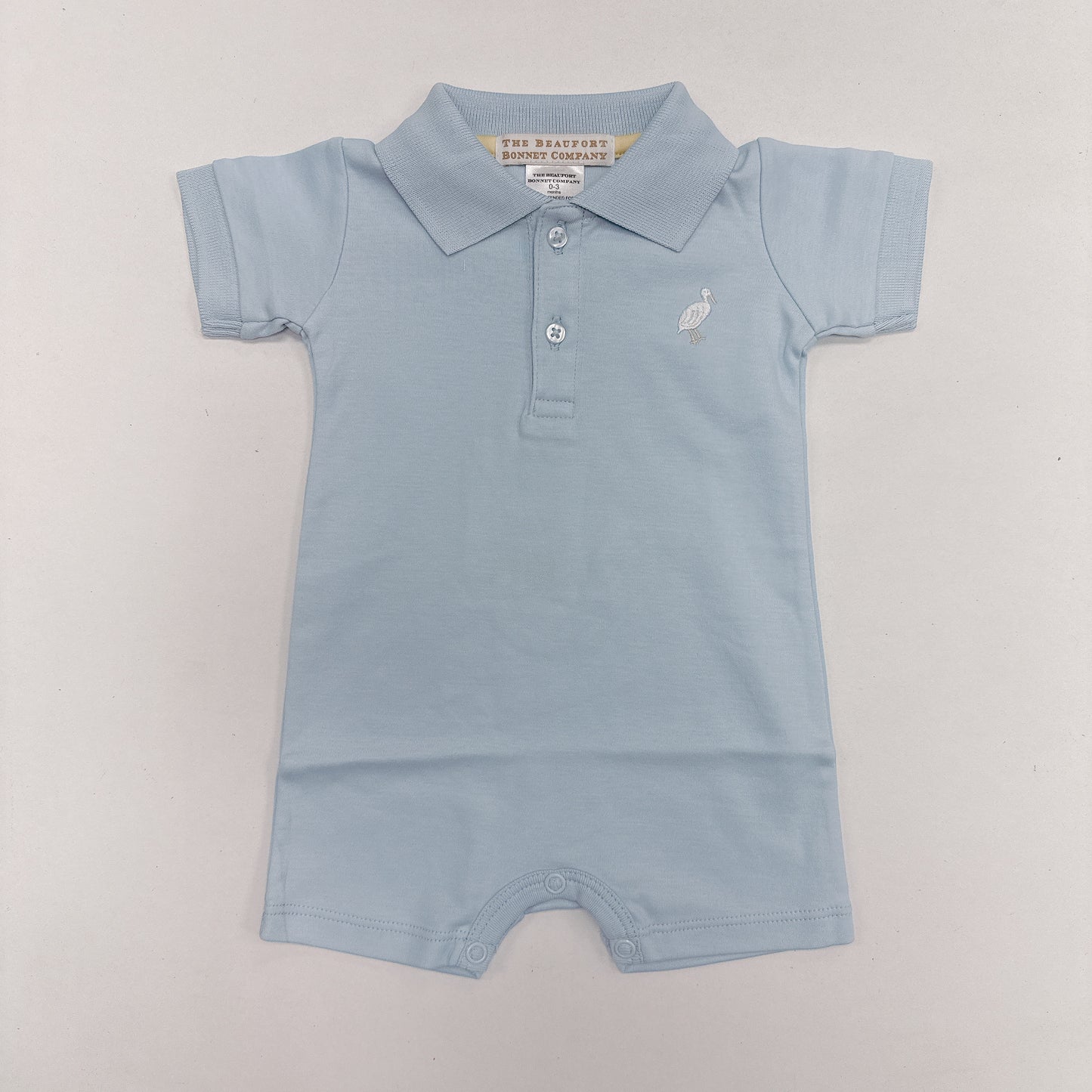 Sir Proper's Romper Pima - Buckhead Blue (Short Sleeve)