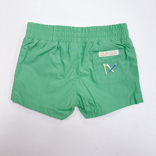 Sheffield Shorts - Broadcloth Gibson Island Green Golf