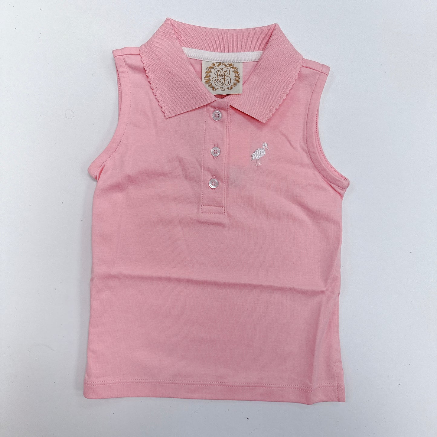 Sleeveless Anna Price Polo - Pink