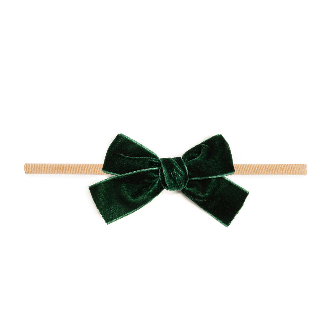 Emerald Green Bow headband