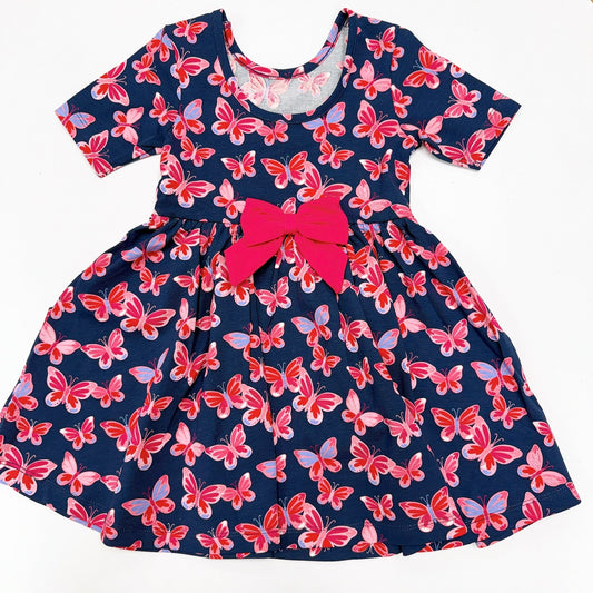 Butterfly Bliss Knit S/S Dress