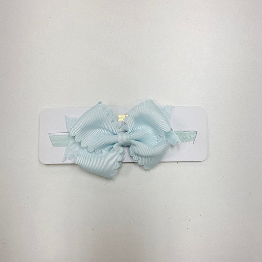 scallop bow headband