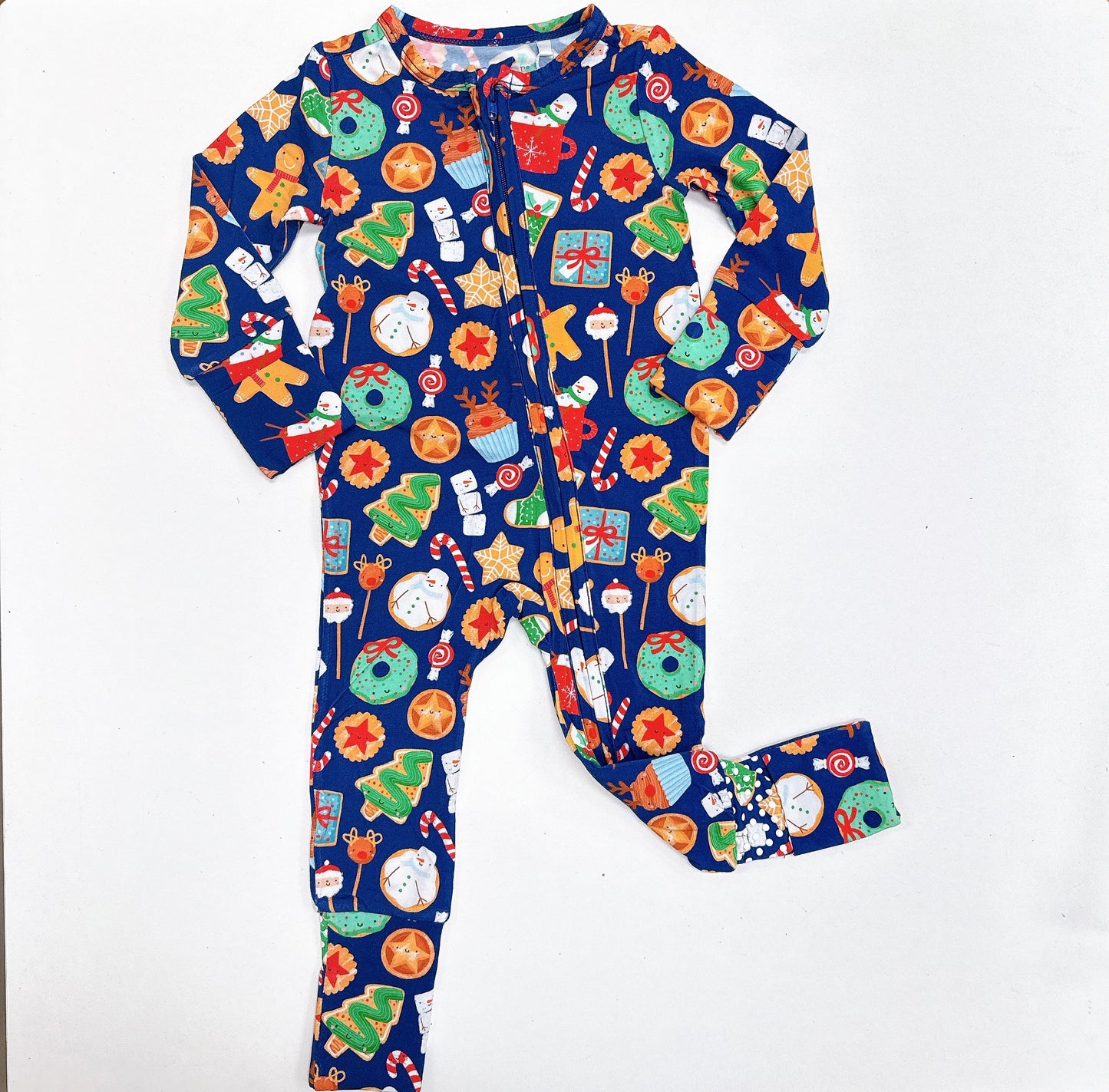 2 way Zipper Romper Christmas Treats