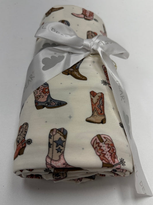 Cowgirl boots Swaddle Blanket
