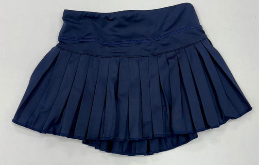 Mini Pleated Skort in Solid Navy