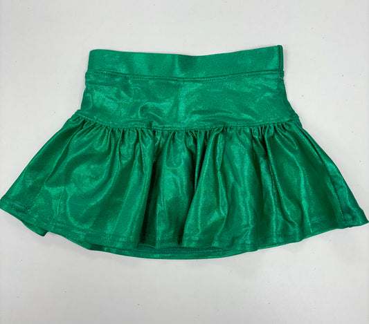 Gathered Skort in Green Shimmer
