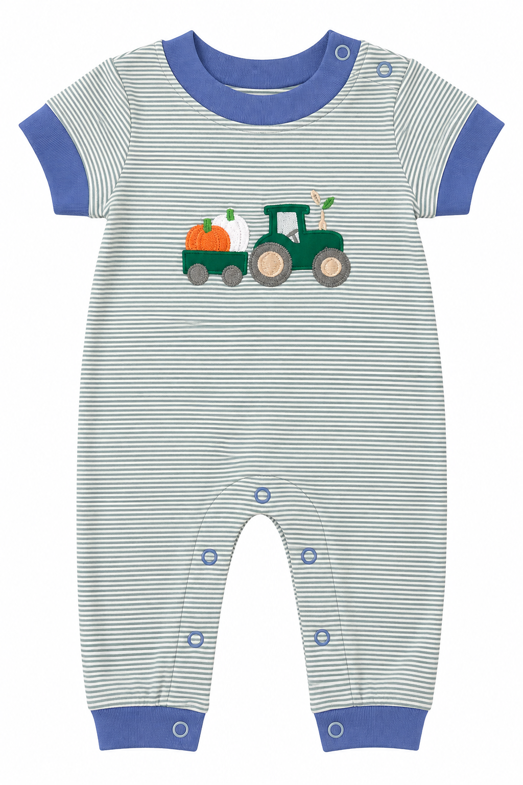 Pumpkin Applique Boy's Romper