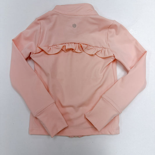 Zen Pink Full Zip Ruffle Active Jacket