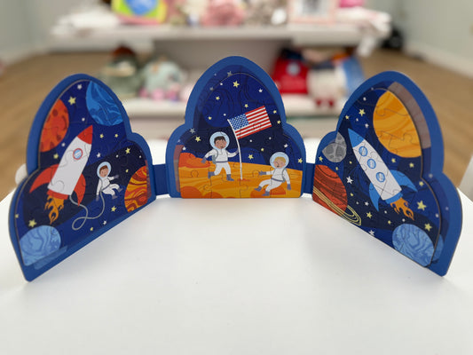 Space Magnetic Puzzle Book