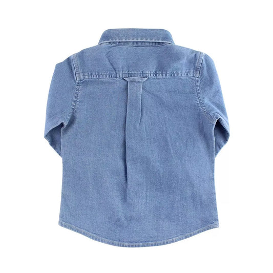Light Wash Denim Long Sleeve Buttondown Shirt
