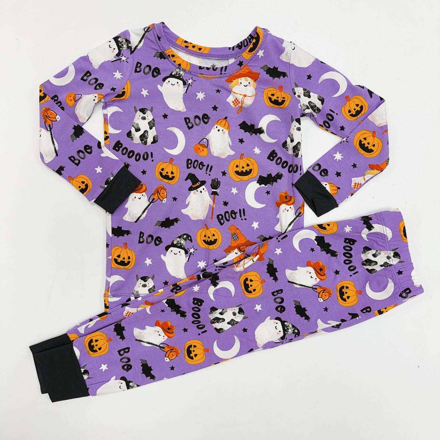 Costumed Ghosts Purple Loungewear Set