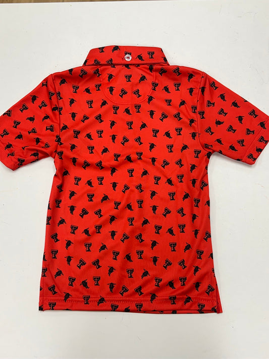 Texas Tech Red Raiders Repeat Logo Short Sleeve Polo
