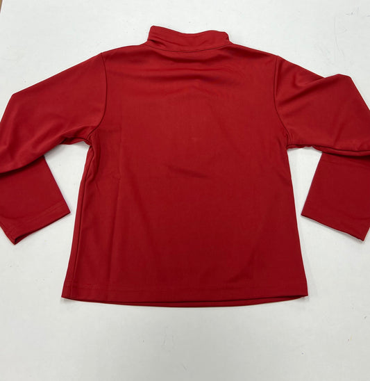 SMU red 1/4 zip